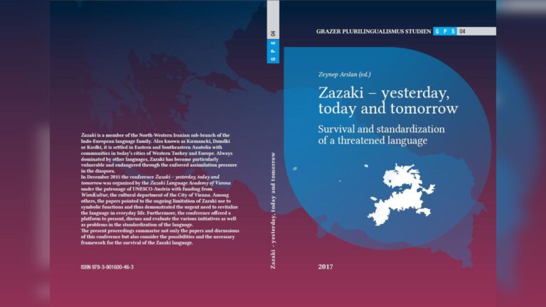 Zazaki – yesterday, today and tomorrow Survival and standardization of a threatened language