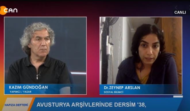Yapımcı Kazım Gündoğan, Dr. Zeynep Arslan ile „Avusturya Devlet Arşivinde Dersim ‘38i“ ve Dersim ile ilgili araştırma yöntemlerini konuştu…
